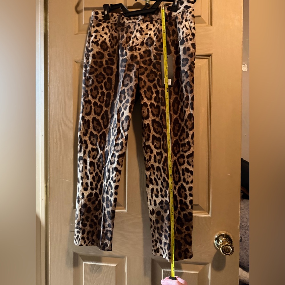 LOW START🔥NWT Dolce & Gabbana Ladies Leopard Drill pants size 42 (NWT $1125) - Picture 13 of 15